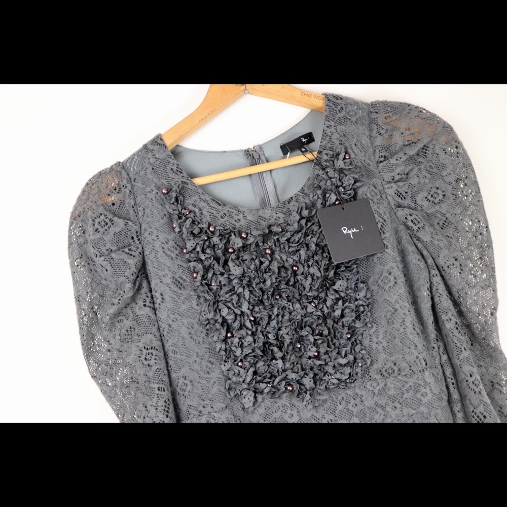 RYU Anthropologie Gray Dress NEW WITH TAG